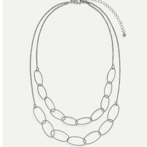 2 Row Large Links Short Necklace